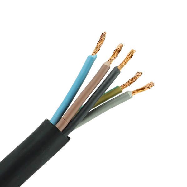 Neopreen kabel H05RR-F 5x0.75 per meter
