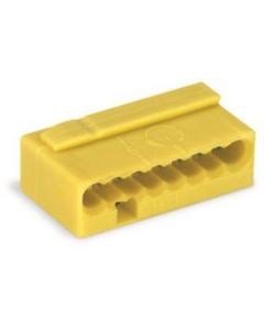 Wago micro lasklem 8-voudig 0,6-0,8mm² geel per 50 stuks (243-508)