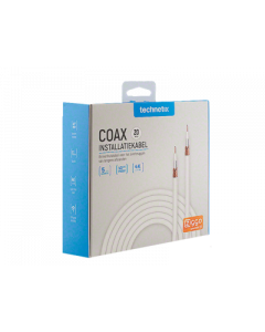 Technetix Coaxkabel 20m wit