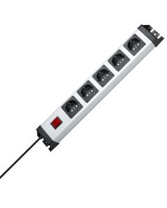 Kopp combinatiecontactdoos 5-voudig met 2p verlichte schakelaar en 1,4m kabel