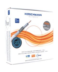 Hirschmann Multimedia KOKA 9 witte coaxkabel per 100 meter (298799801)