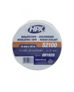 HPX isolatietape 19mm x 20 meter wit (IW1920)