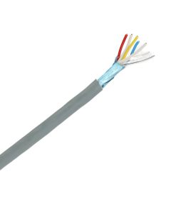 Signaalkabel 3x2x0,8 mm grijs - per meter