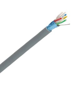 Signaalkabel 4x2x0,8 mm grijs - per meter