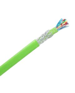 Signaalgrondkabel 10x2x0,8 mm groen - per meter