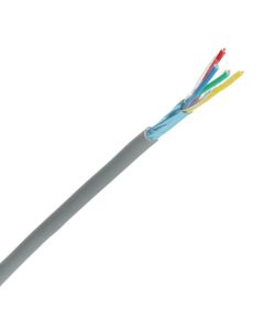 Signaalkabel 2x2x0,8 mm grijs - rol van 100 meter