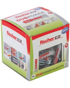 Fischer DuoPower plug 8x40mm - per 50 stuks (535464)