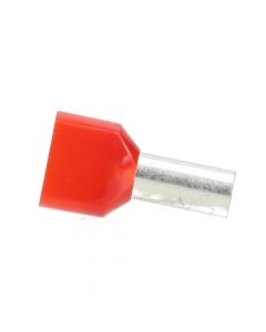 SOLAR twin adereindhuls geïsoleerd 2x10mm2 hulslengte 14mm rood - per 100 stuks (1505168)