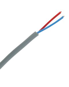 Signaalkabel 2x0,8 mm grijs - haspel van 500 meter