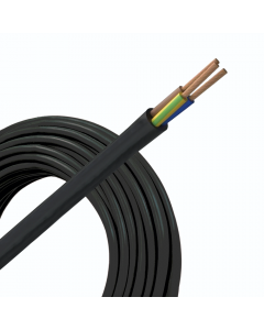 Helukabel VMVL (H05VV-F) kabel 3x0.75mm2 zwart per rol 100 meter