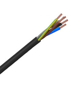 Helukabel VMVL (H05VV-F) kabel 5x0.75mm2 zwart per meter