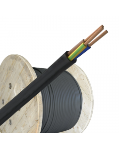 Helukabel VMVL (H05VV-F) kabel 3x1.5mm2 zwart per haspel 500 meter