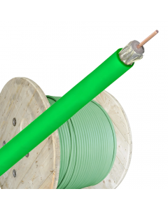 Bedea Telass100 coax kabel PE groen - per haspel 500 meter (14290300)