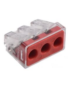 Conex transparante lasklem 3-voudige massief 2,5-6mm2 per 20 stuks (CH 6003)