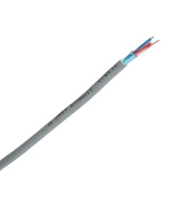 Cable Partners Signaalkabel 1x2x0,8mm grijs per meter