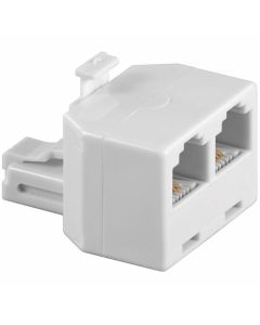 DSL splitter aansluiting 1: RJ11 male, aansluiting 2: 2x RJ11 female