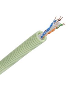 Green flex flexibele buis data U/UTP CAT6 per - 16mm rol 100 meter (HFUTP6)