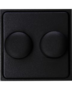 Kopp centraalplaat voor druk/draai duo-dimmer - HK07 mat zwart (492850006)