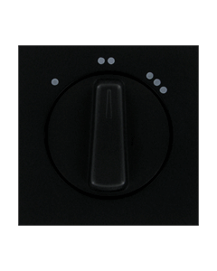 Kopp centraalplaat voor 3-standenschakelaar - HK07 mat zwart (375450000)