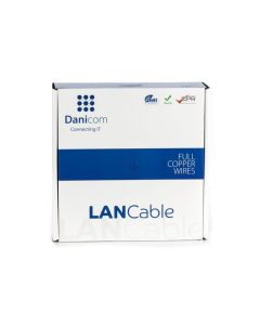Danicom CAT7 S/FTP kabel stug LSZH rol van 50 meter - oranje (DC-SFTP7-50S-ECA)