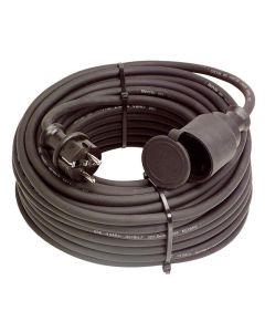 Schwabe verlengkabel neopreen H07RN-F 3x1.5 zwart IP44 10m (60371)