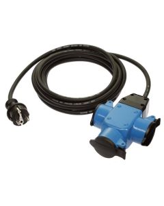Schwabe verlengkabel neopreen drieweg 10m H07RN 3x1.5 IP44 (62059)