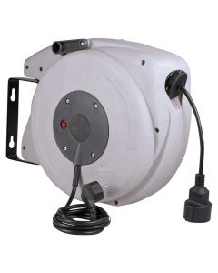 Schwabe automatische veerkabelhaspel trekveerhaspel Vinyl H05VV-F 3x1.5 IP20 15m (12611)