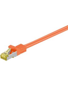 Danicom CAT 7 S/FTP netwerkkabel 0.25 meter oranje