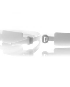 WKK tie wraps 4.8x220mm met markeerlabel (13X28mm) transparant - per 100 stuks (112136971)
