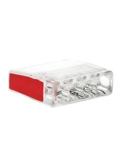 EMhub mini lasklem 4-voudig 2,5mm2 rood per 100 stuks