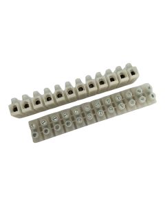 Conex kroonsteen met draadbeschermer 12-polig 2,5mm2 - wit (CH PH0725P12N)