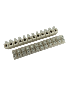 Tekox kroonsteen met draadbeschermer 12-polig 6mm2 - wit (CH PH1506P12N)