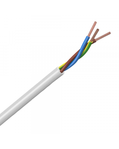 Helukabel VMVL (H05VV-F) kabel 3x1mm2 wit per meter