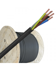 Helukabel VMVL (H05VV-F) kabel 5x2.5mm2 zwart per rol 500 meter