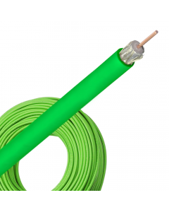 Bedea Telass100 coax kabel PE groen per rol 100 meter (14290300)