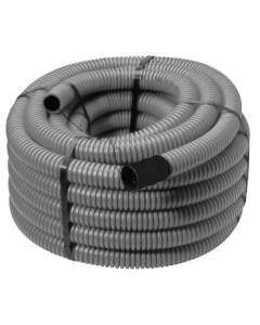 Frankische kabuflex R plus mantelbuis met trekdraad en koppelstuk 75mm - grijs rol 50 meter