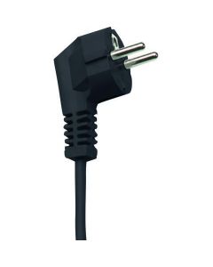 HK / HAKA netsnoer met schuko stekker 3x1.5mm2 1.5 meter  zwart (517400036)