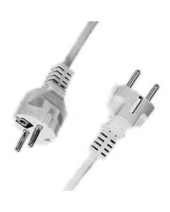 HK / HAKA netsnoer met schuko stekker 3x2.5mm2 3 meter  wit (517400048)