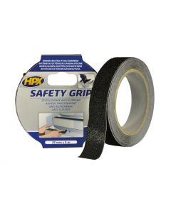 HPX grip tape 25mm x 5 meter zwart (SB2505)