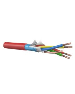 Signaalkabel 1x2x0,8 mm E90 rood - rol van 100 meter