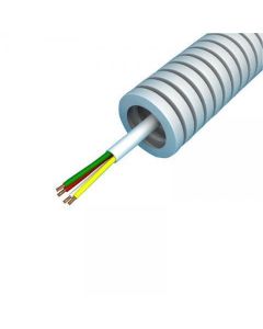 Snelflex flexibele buis alarmkabel 4x0.22mm - 16mm rol 100 meter (SFA04)