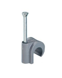 Newlec Spijkerclip 11-15mm grijs kunststof per 200 stuks (HPCPVC11-15GRY)