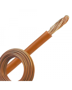 Aansluitdraad 2.5 mm2 bruin per 10 meter