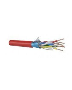 Brandmeldkabel 1x2x0,8 mm rood - rol van 100 meter