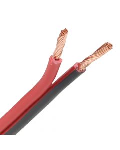 zegevierend elleboog Kosmisch Luidsprekerkabel 2x1,5 mm zwart/rood - per rol 100 meter | Kabel24