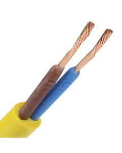Dynamic pur kabel H07BQ-F 2x2.5mm2 geel rol 100 meter