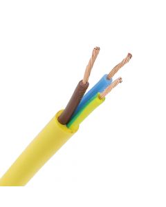 Dynamic Pur kabel 3x4 (H07BQ-F) geel - per meter