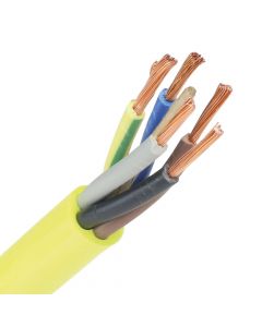 Dynamic Pur kabel 5x2,5 (H07BQ-F) geel - per meter