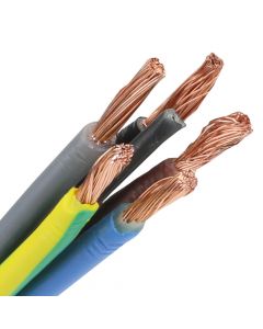 Pur kabel 5x4 (H07BQ-F) - geel rol 500 meter