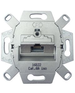 Universele wandcontactdoos inbouw basiselement UTP 1-voudig Cat5e en Cat6 (39040)